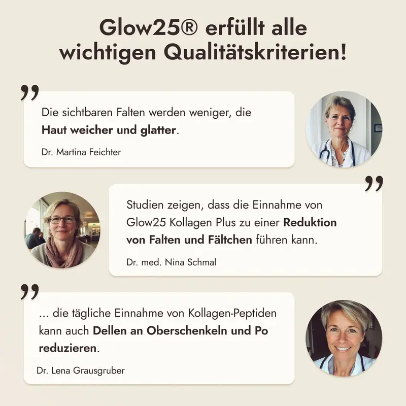Das Glow25® Kollagen Plus™ ist das beliebteste Kollagenpulver in Deutschland